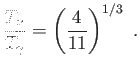 $\displaystyle \frac{T_{\nu }}{T_{\gamma }}=\left( \frac{4}{11}\right) ^{1/3} .$