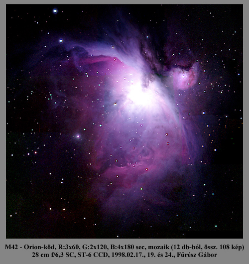 Az elsőként Huygens által alaposan megfigyelt Orion-köd